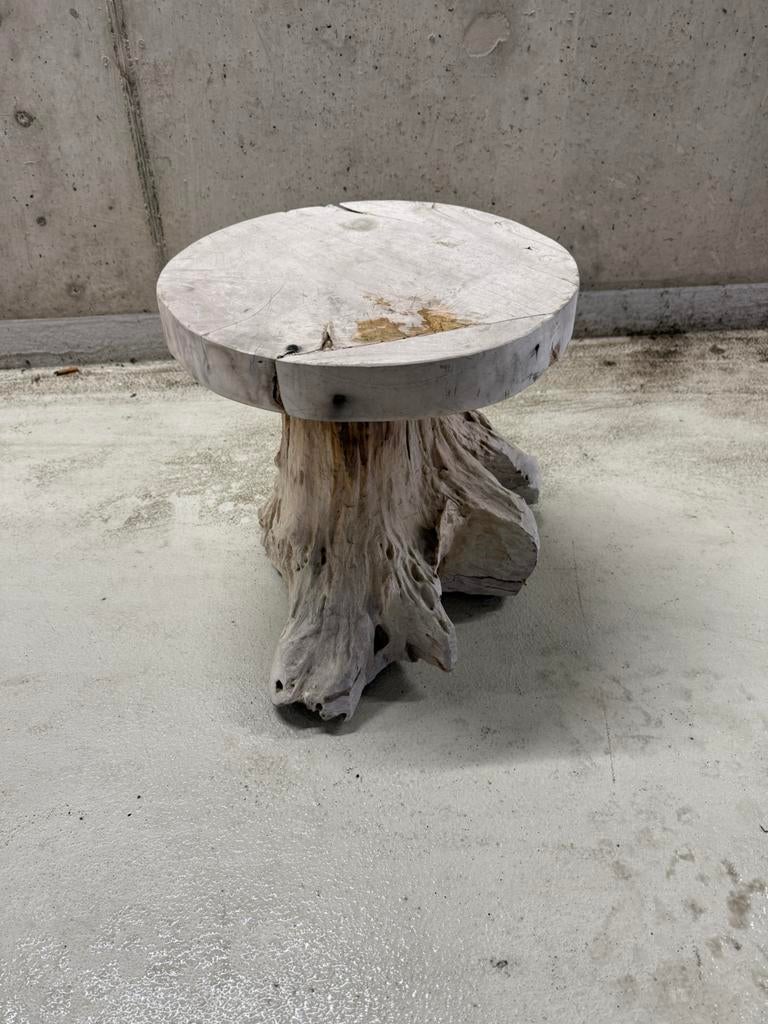 boomstam tafeltje wortelkruk, Antiek en Kunst, Ophalen