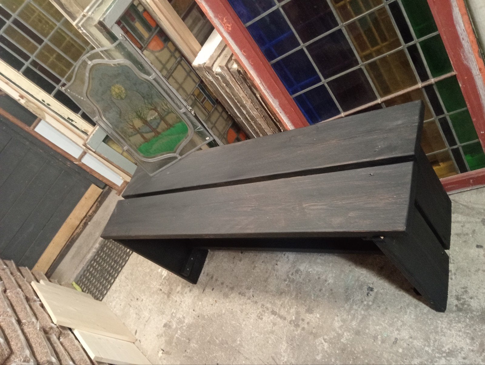 leuk boeren bankjes voor in de serre of hal!! 20€, Tuin en Terras, Ophalen, Hout