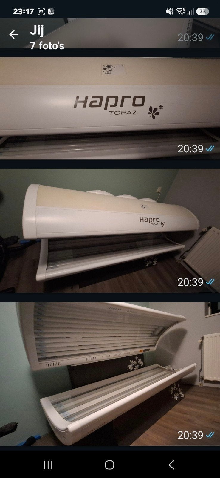 Zonnebank, zo goed als nieuw, Ophalen, Zo goed als nieuw, Zonnebank dubbelzijdig, 15 lampen of meer