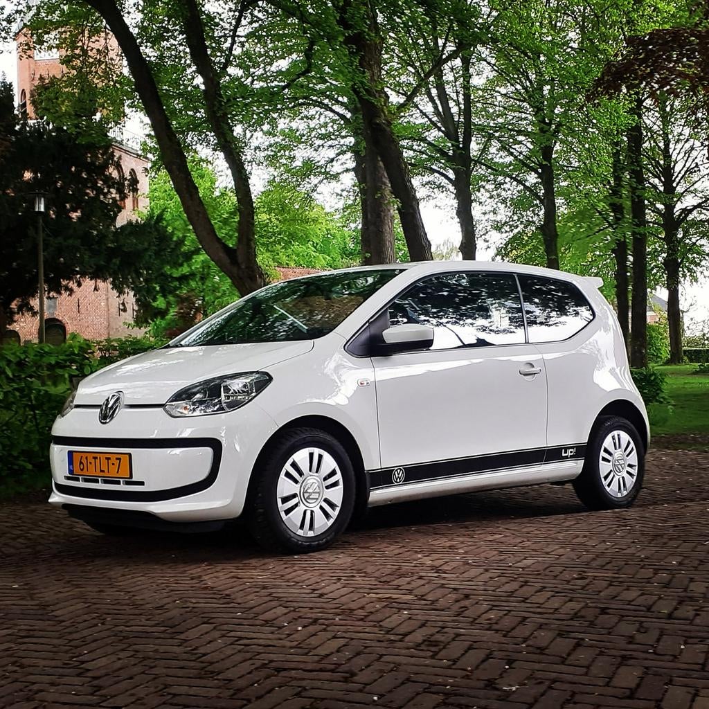 Volkswagen up! 1.0 44KW 2012 Wit, Voorwielaandrijving, Stof, 4 stoelen, Wit