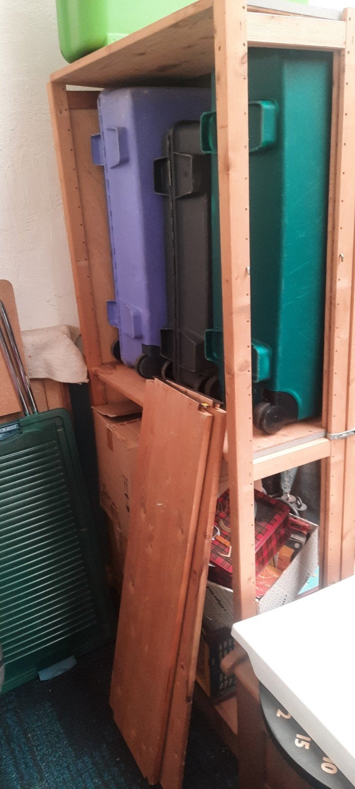 houten Lundia rek 83x30x170cm, met 5 planken, Ophalen, Gebruikt