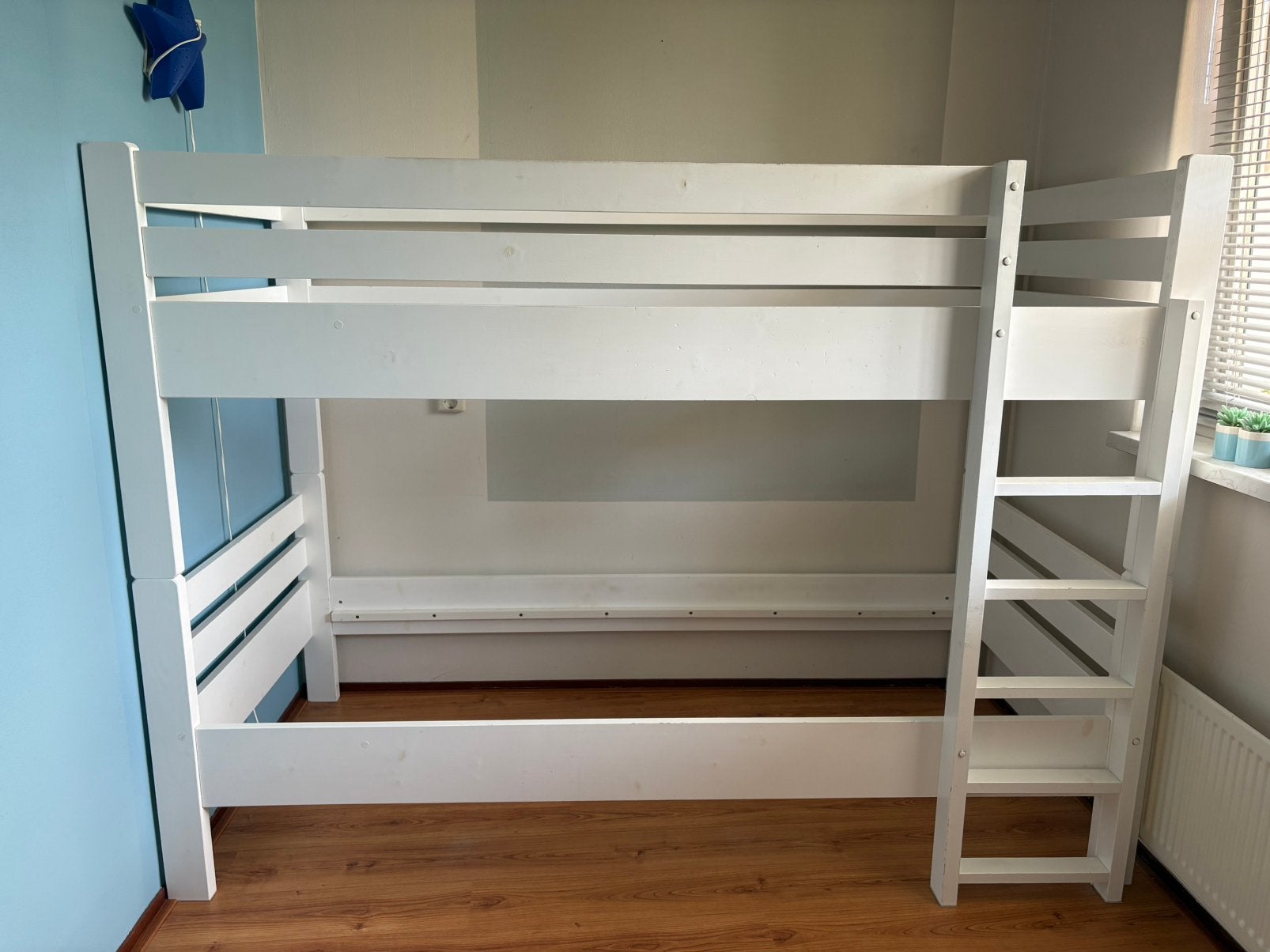 Houten stapelbed, Ophalen, Gebruikt, 90 cm, Eenpersoons