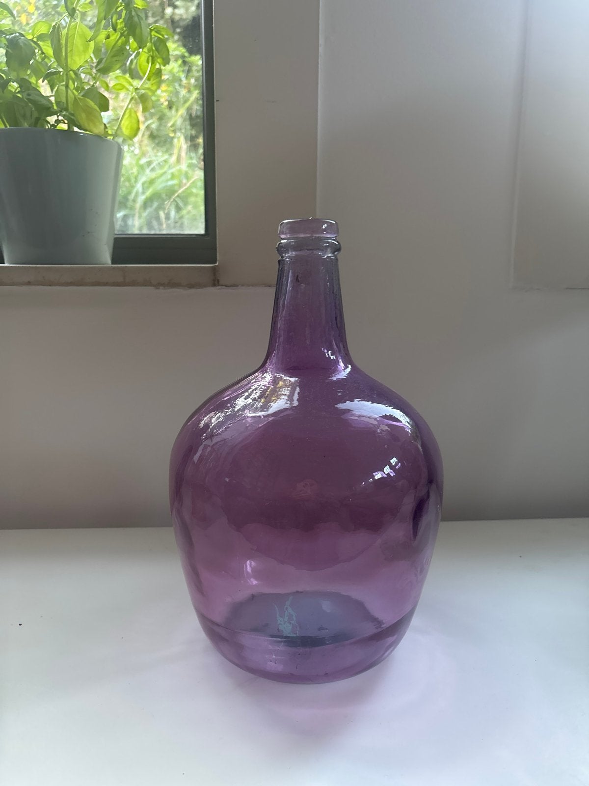 Paarse fles en oranje vaas, Antiek en Kunst, Antiek | Vazen, Ophalen of Verzenden