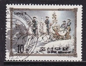 4358 – Noord Korea michel 2602 gestempeld , Koning Ludwig II, Postzegels en Munten, Verzenden, Gestempeld, Oost-Azië
