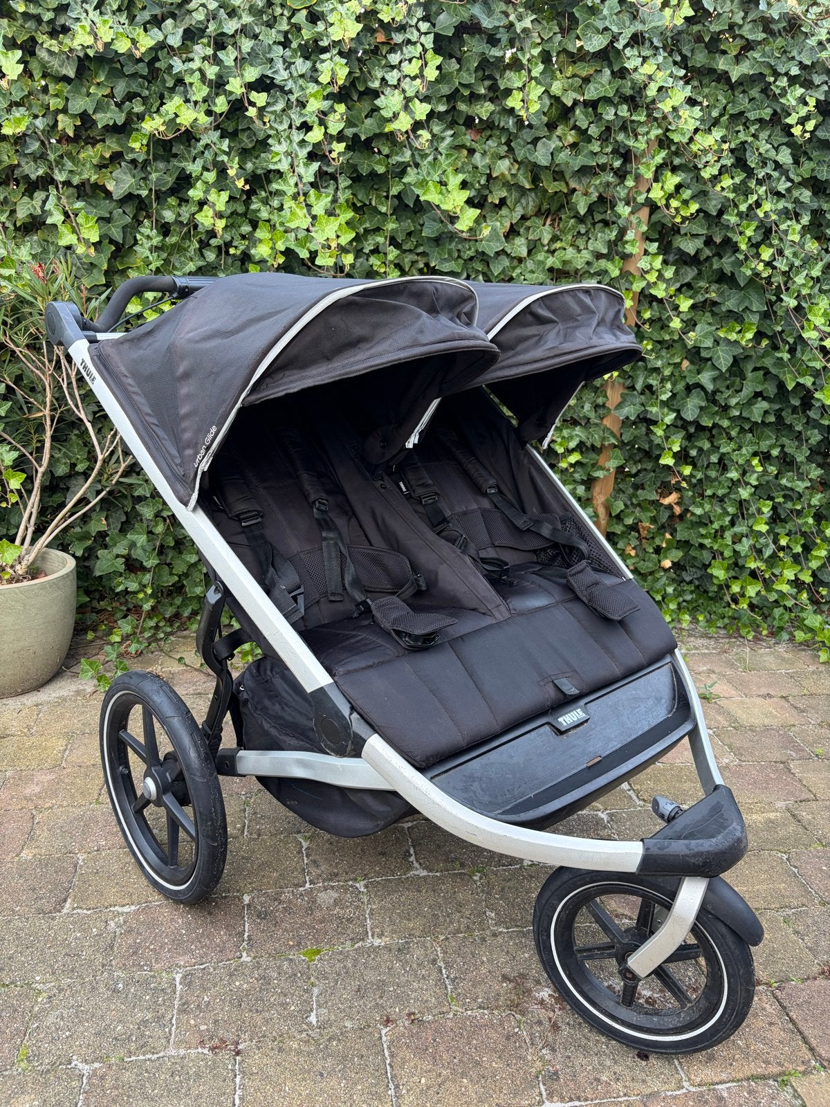 Thule Urban Glide 2 Dubbele Kinderwagen incl. regenhoes, Ophalen, Gebruikt, Overige merken, Duomodel