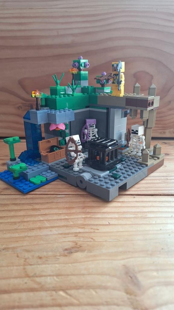 LEGO Minecraft 21189: De skeletkerker, Compleet, Minecraft, Lego, Ophalen of Verzenden