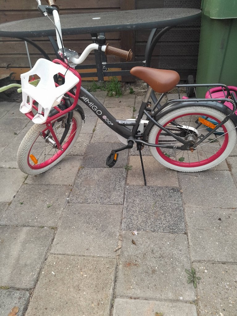 Meisjes fiets, Terugtraprem, Gebruikt, 18 inch, Ophalen