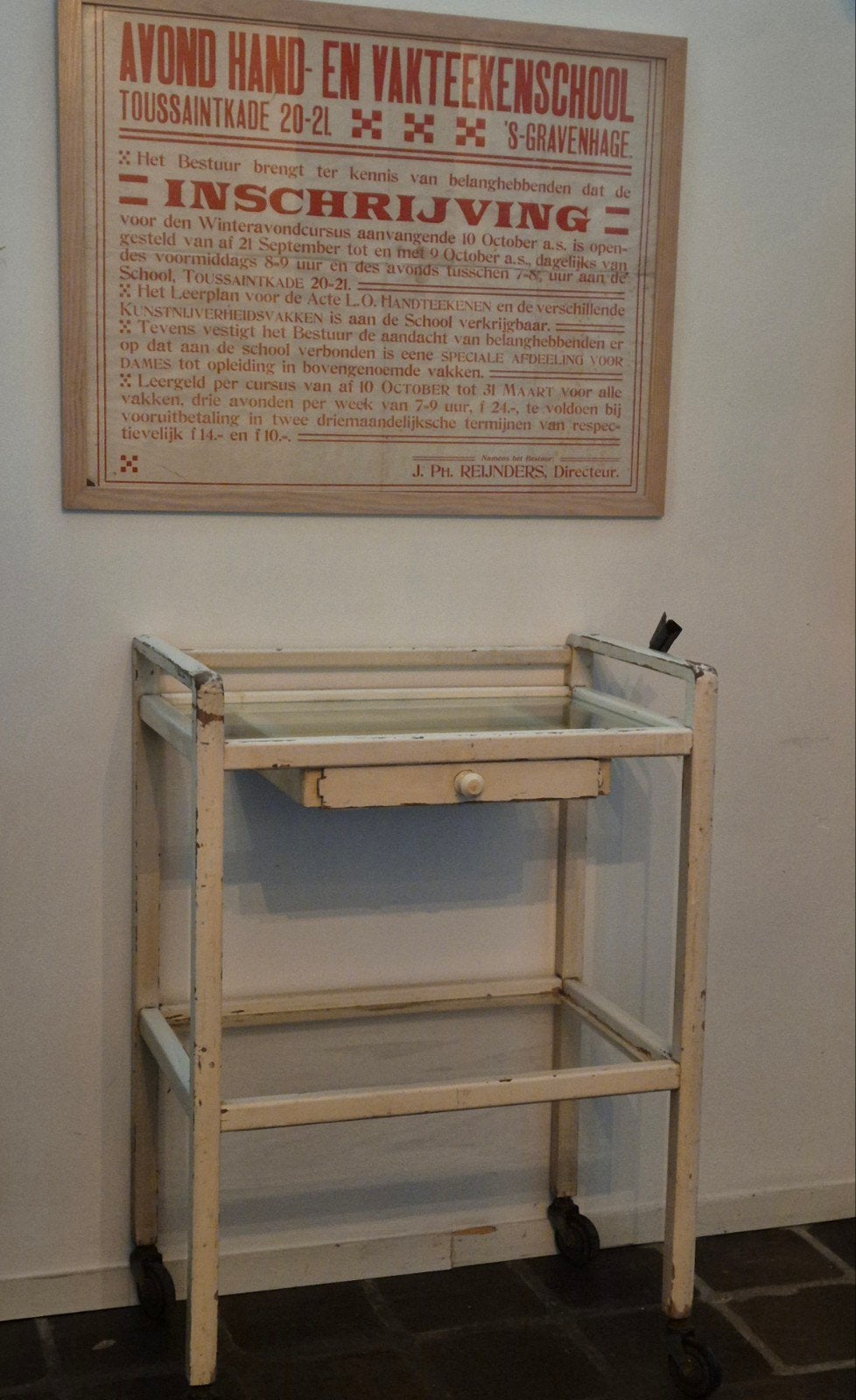 Oude ziekenhuis kar/ wagentje/ trolley, Ophalen of Verzenden