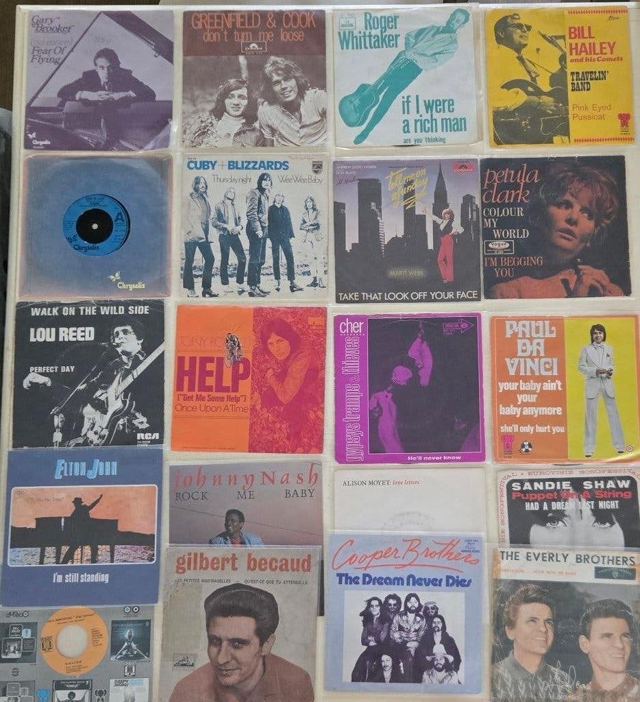 vinyl singles, Cd's en Dvd's, Vinyl Singles, Ophalen of Verzenden, Gebruikt, 7 inch, Overige genres