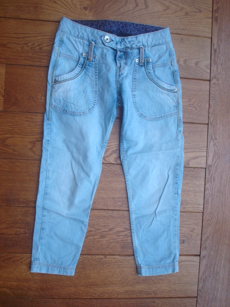 blauwe 3/4 jeans, Replay, maat 25, Replay, Zo goed als nieuw, W27 (confectie 34) of kleiner, Verzenden