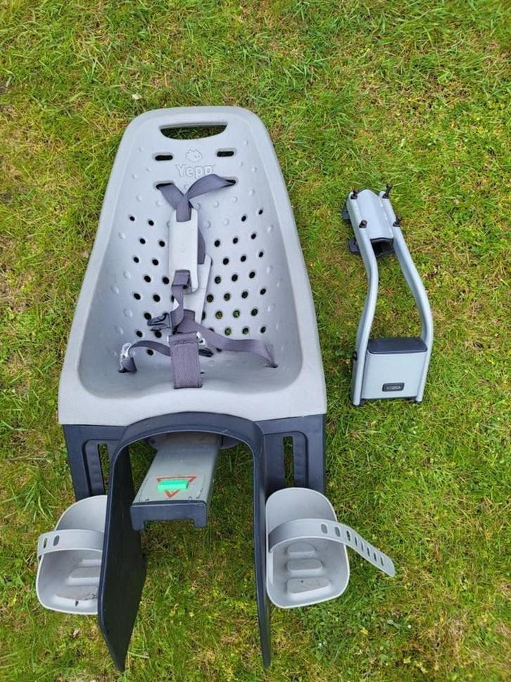 Yepp GMG Achterzitje Fietsstoeltje - Grijs, Fietsen en Brommers, Fietsaccessoires | Fietsstoeltjes, Achterzitje, 9 t/m 36 kg, Ophalen