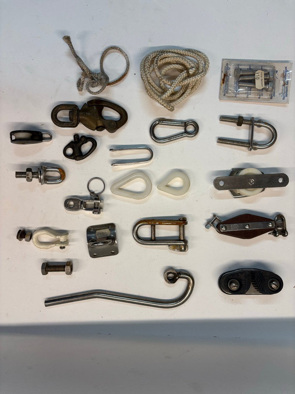 Diverse zeilboot spullen in 1 koop, Ophalen of Verzenden, Gebruikt, Lijn of Blok