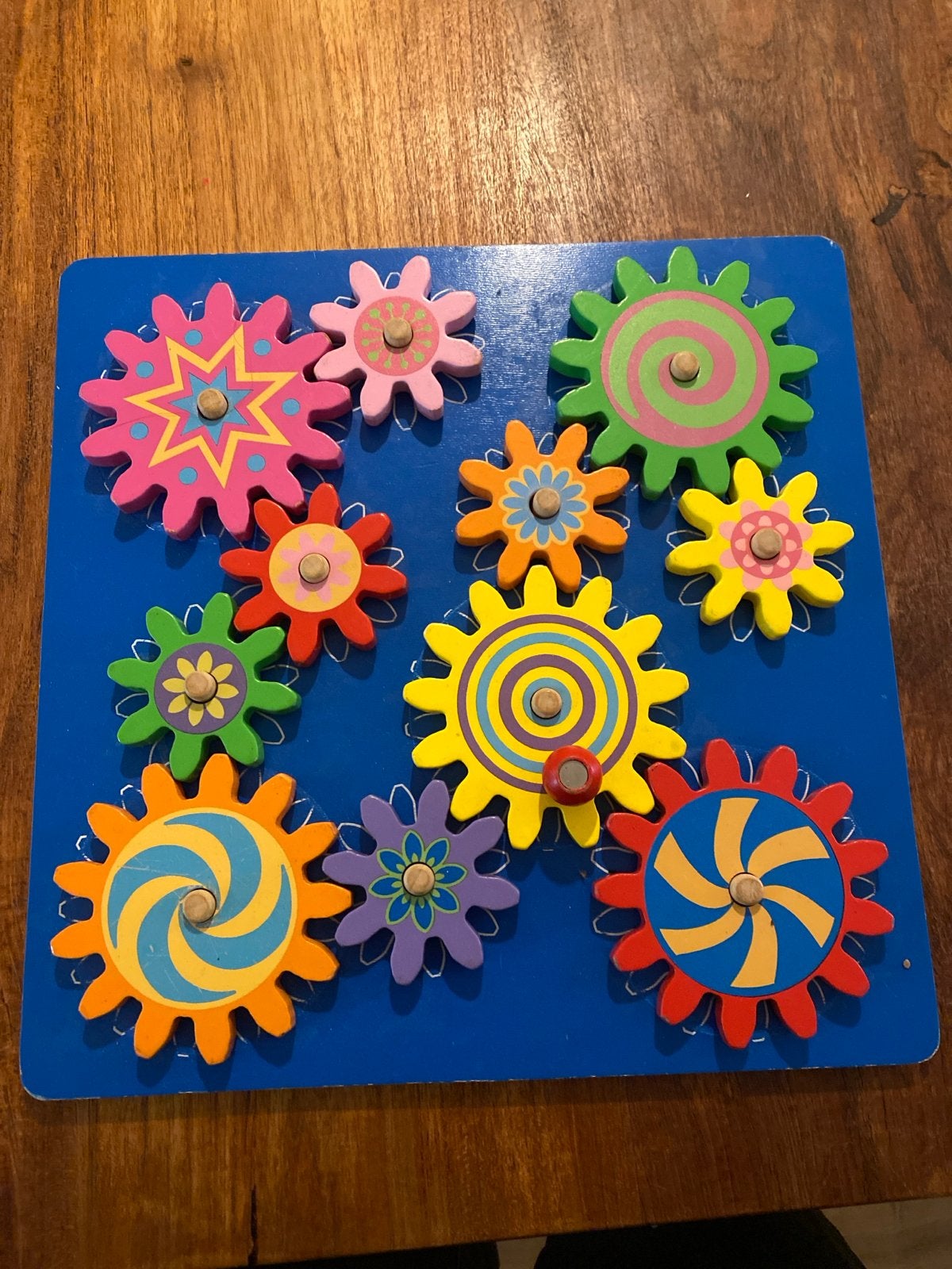 Houten tandwiel puzzel - Educatief speelgoed, Ophalen, Gebruikt, Overige typen