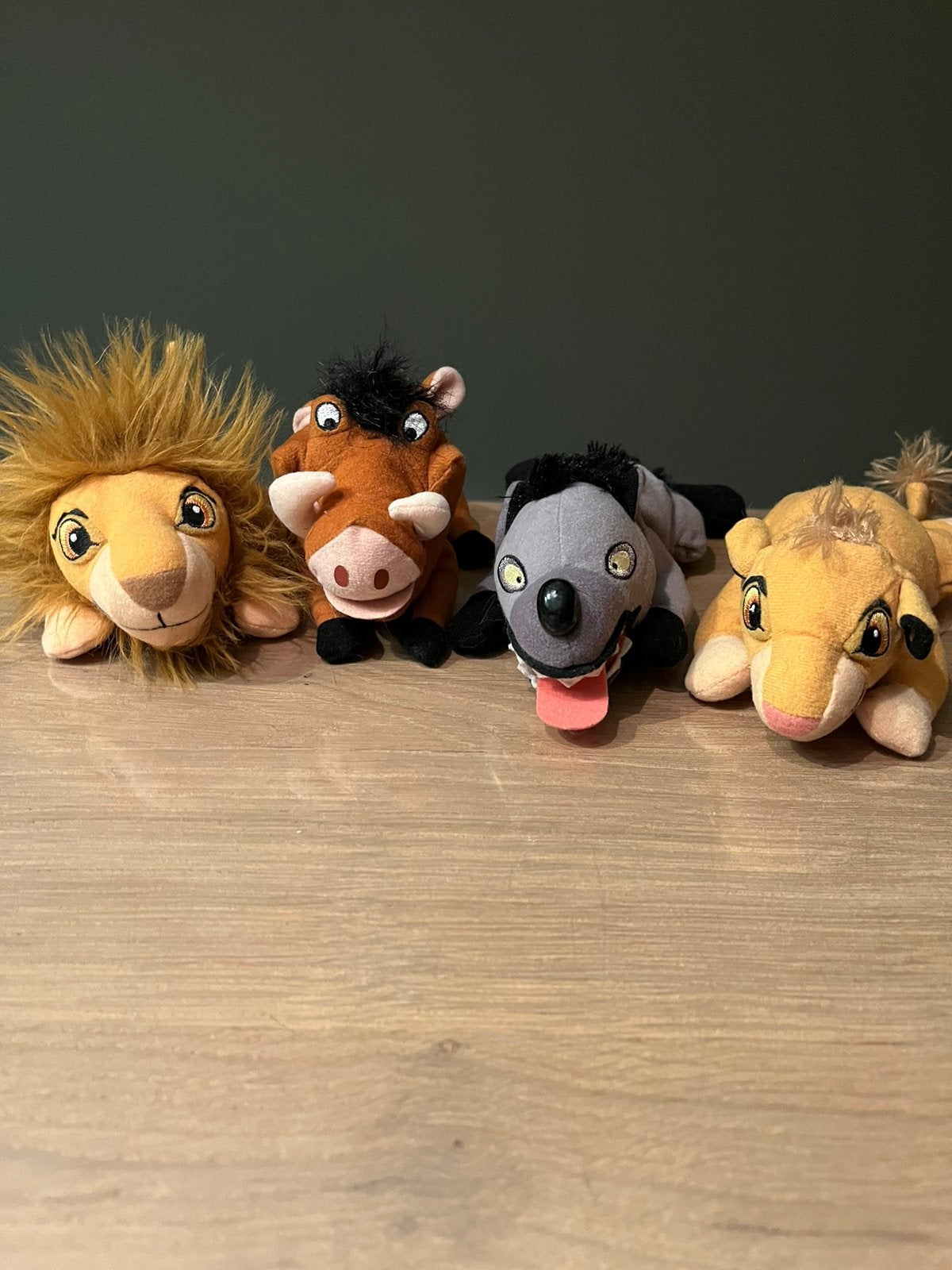 Leuke set vintage Lion king knuffels, Ophalen of Verzenden, Leeuwenkoning of Jungle Boek, Zo goed als nieuw