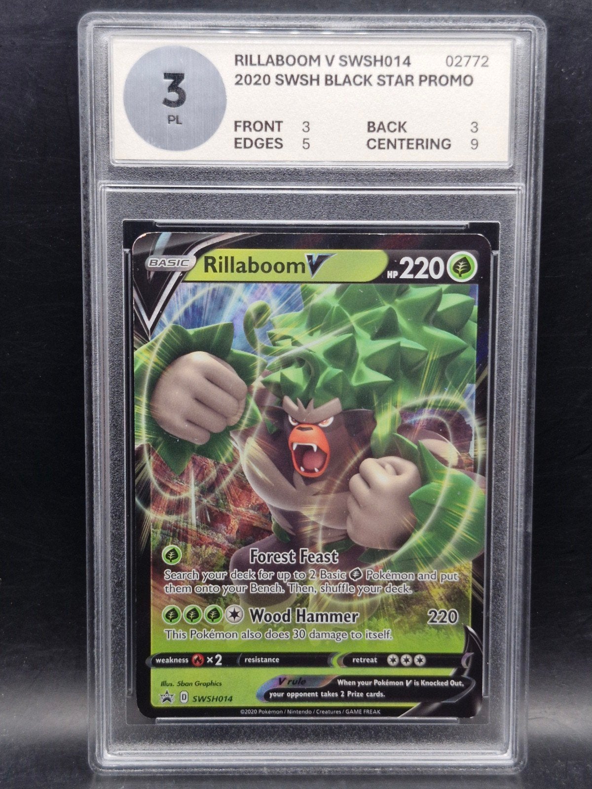 Rillaboom v black star Promo #swsh014 woetoe grading 3, Verzenden, Zo goed als nieuw, Losse kaart