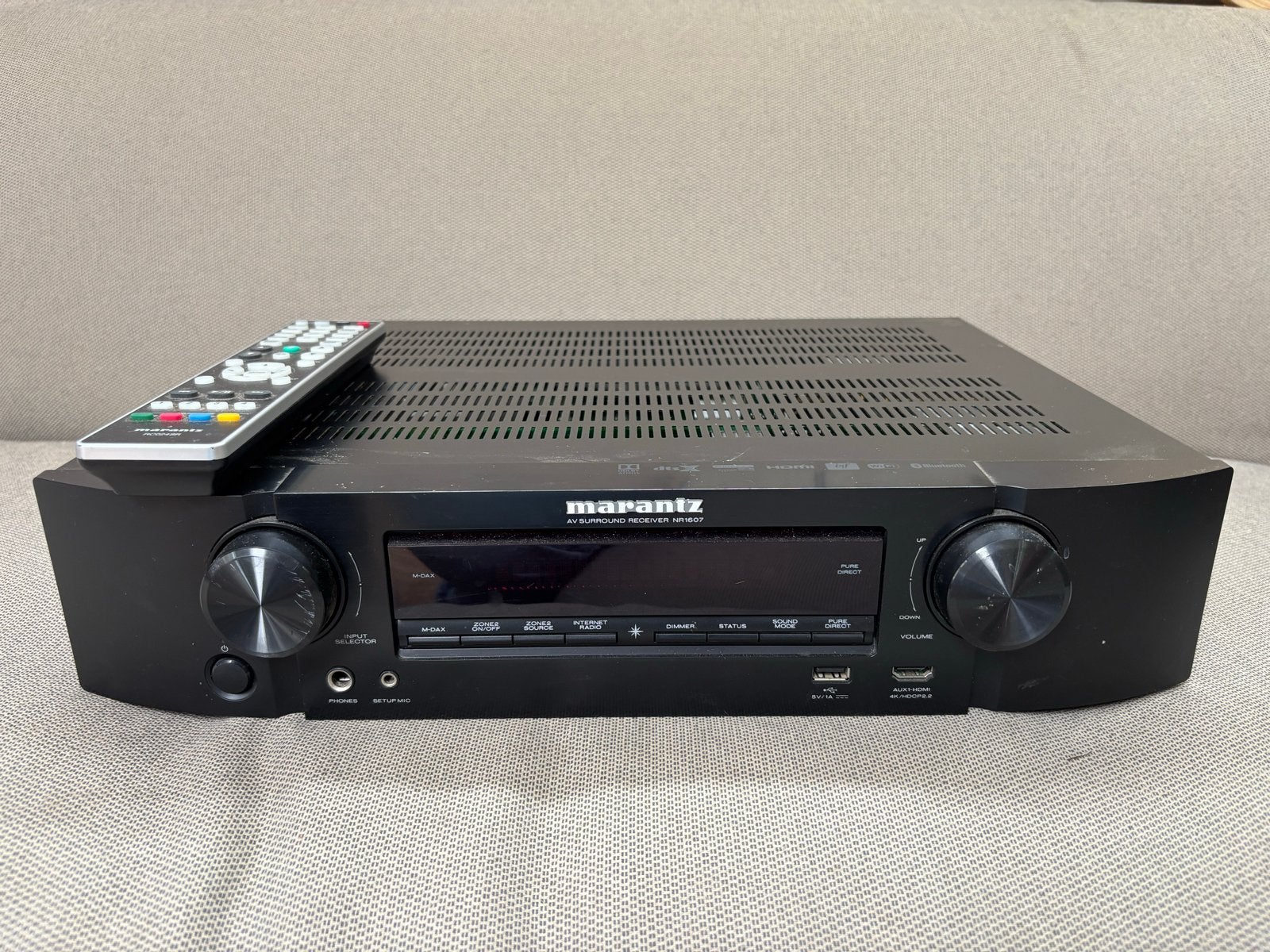 Marantz NR1607 AV Surround Receiver - Slimline 7.2-kanaals, Gebruikt, 60 tot 120 watt, Ophalen, Marantz