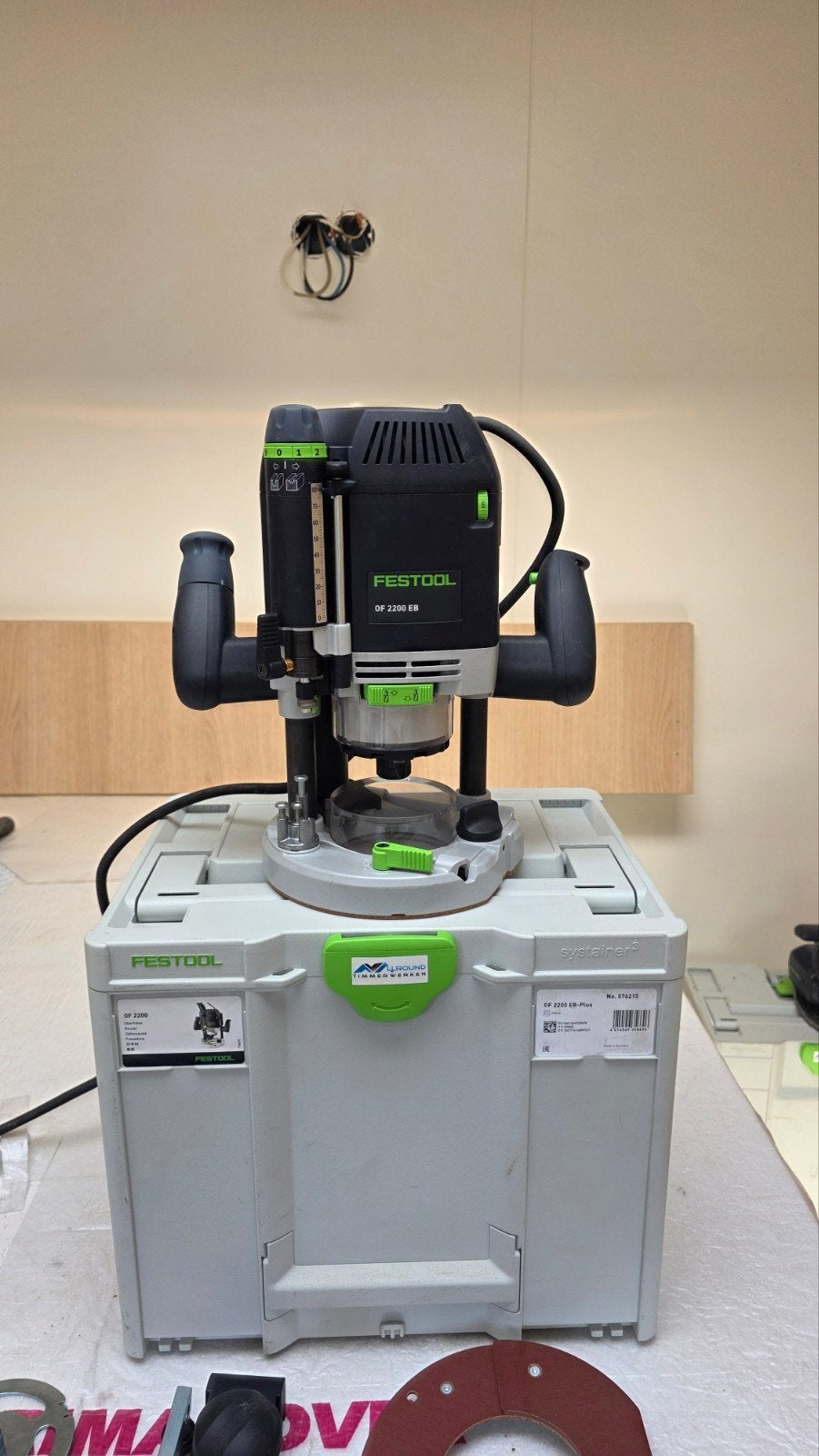 Festool OF 2200 EB Bovenfrees nog nooit gebruikt, Ophalen, Nieuw, Bovenfrees, Festool