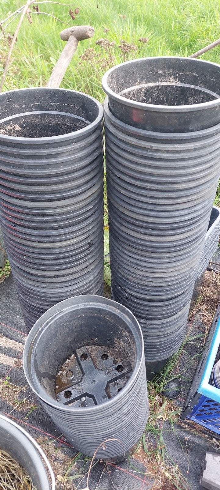 Kweekpotten 3L en 5L, Tuin en Terras, Ophalen, Kunststof, Gebruikt, Rond