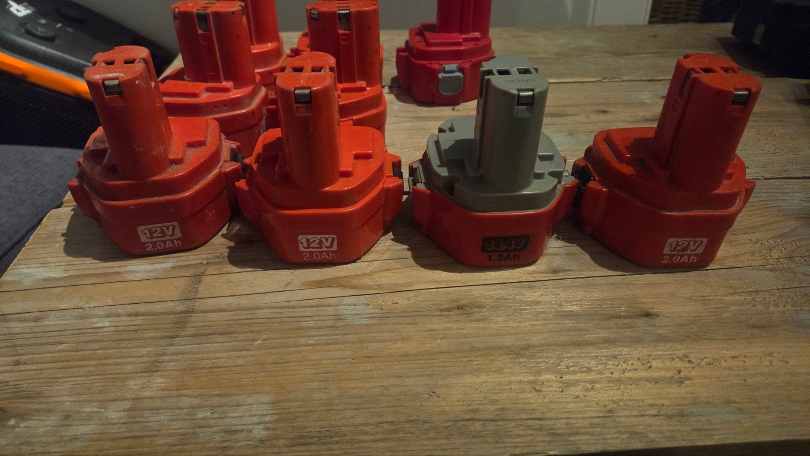 10x Oudere versie Makita accu's (12V en 14.4V), Ophalen of Verzenden, Gebruikt