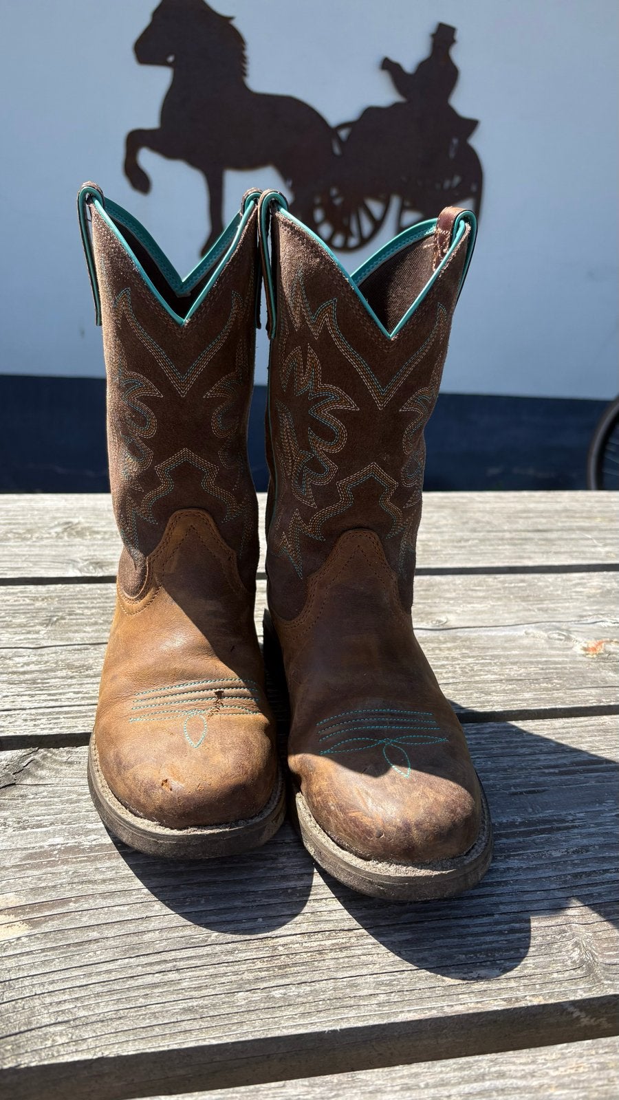 Ariat Westernlaarzen Dames - Maat 38M, Ophalen of Verzenden, Gedragen, Bruin, Lage of Enkellaarzen