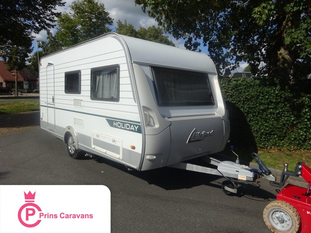 Eifelland Holiday 420 QD met Mover en Luifel, Caravans en Kamperen, Bedrijf, Treinzit, 750 - 1000 kg, Eifelland