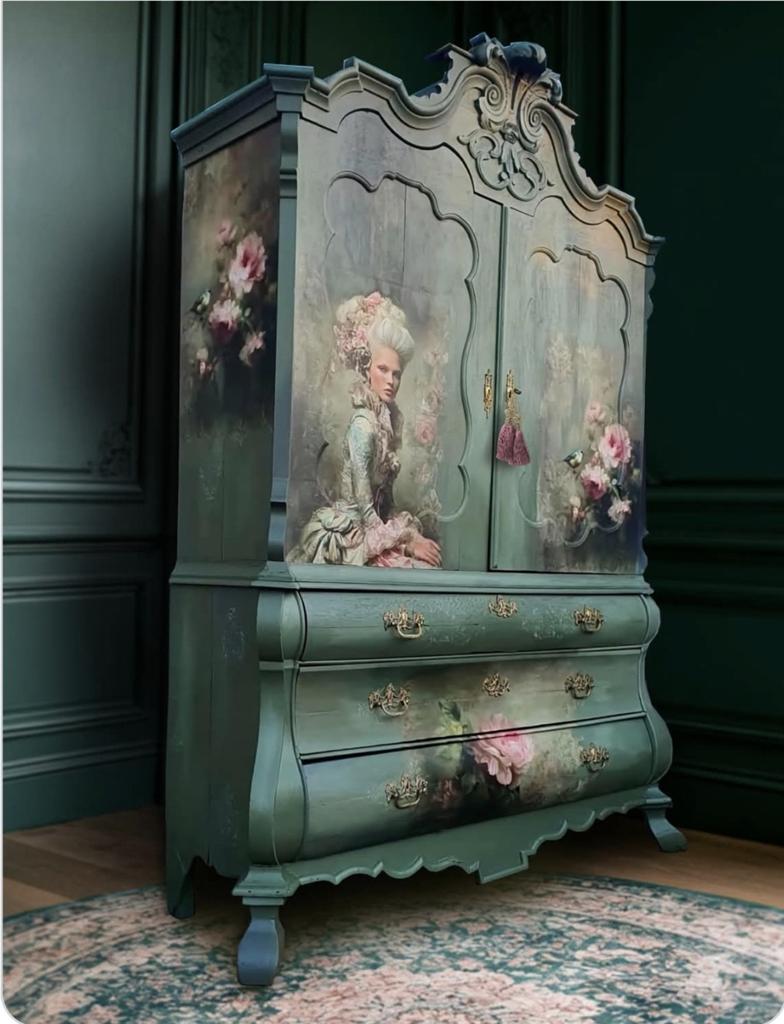 !!!!!AANBIEDING!!!!!

Prachtige Gerestylde  Kabinet kast, Antiek en Kunst, Ophalen