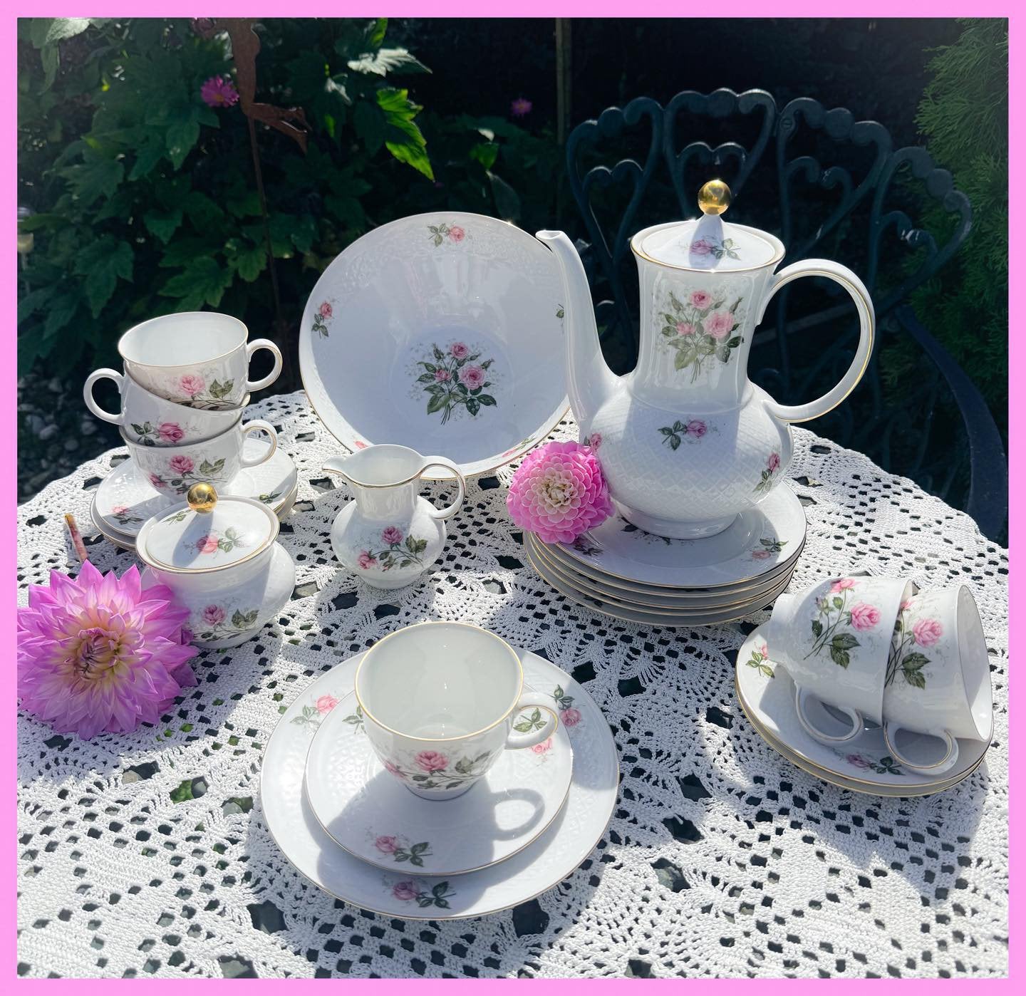 Brocant ontbijtservies high tea servies borden Annabell, Ophalen of Verzenden