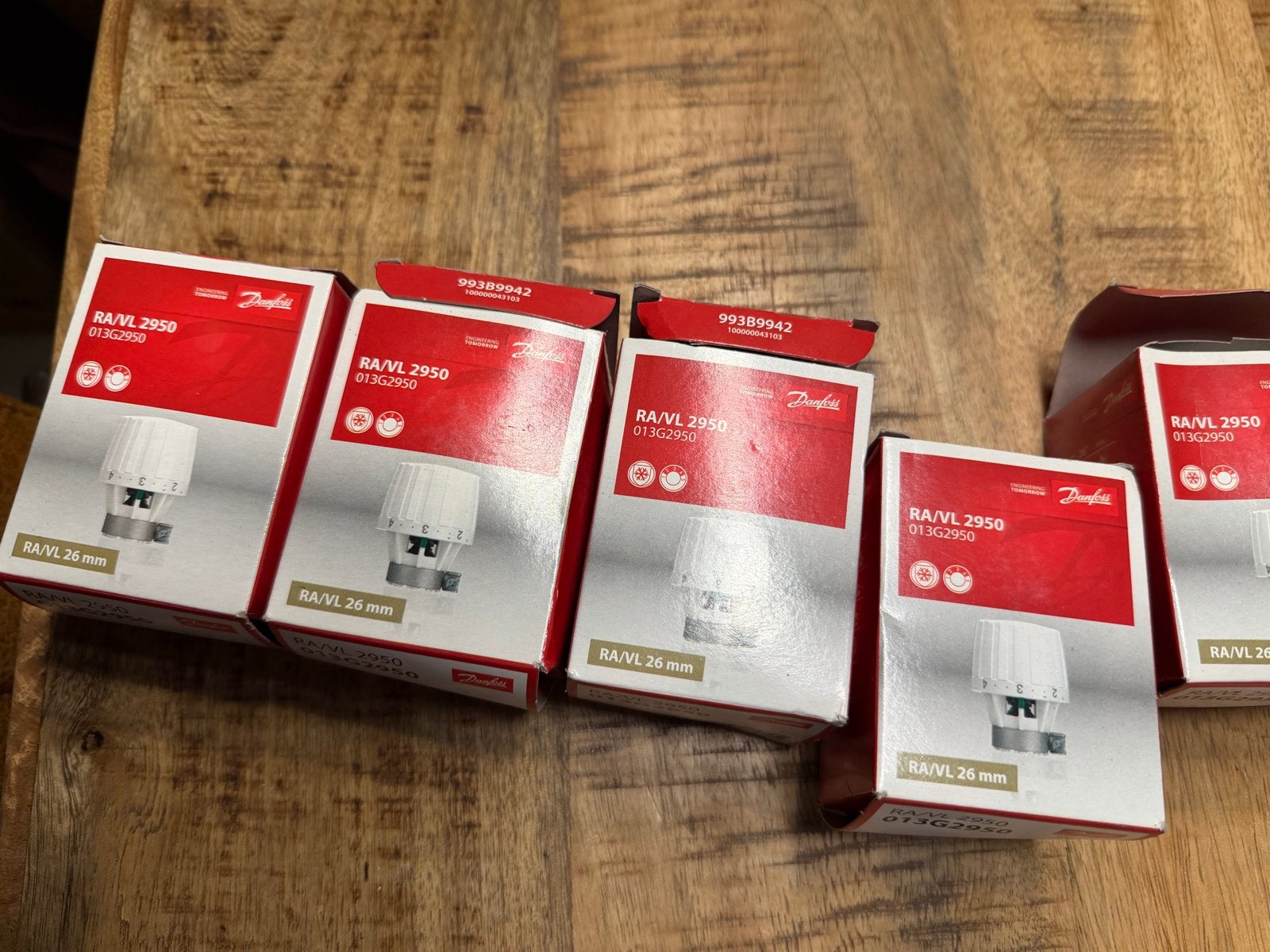 Danfoss RA/VL 2950 Thermostaatknoppen (26 mm), Doe-het-zelf en Verbouw, Thermostaten, Ophalen of Verzenden, Nieuw