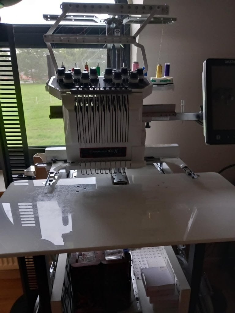 brother pr1050x borduurmachine, Ophalen, Zo goed als nieuw, Machineborduren, Borduurmachine