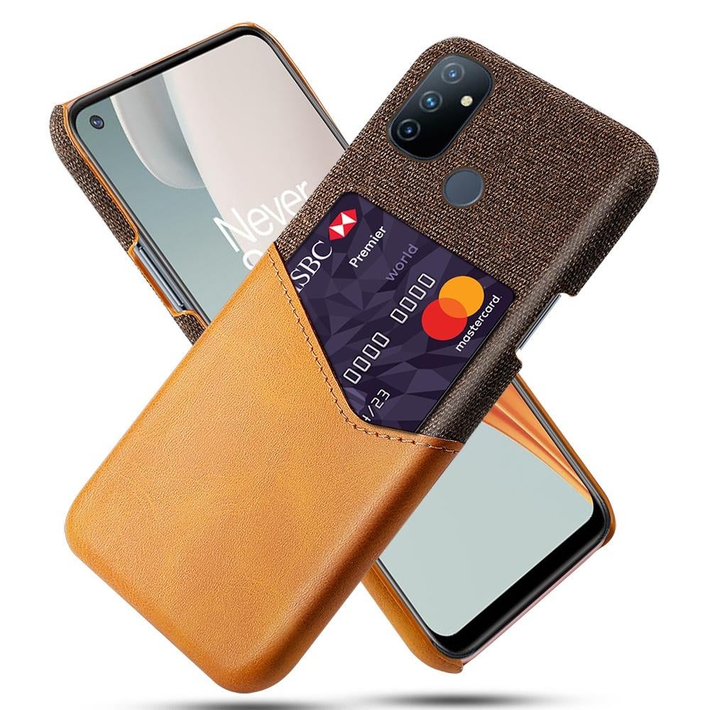 Back Cover + Screenprotector voor OnePlus Nord N100 _ Bruin, Verzenden, Nieuw, Hoesje of Tasje