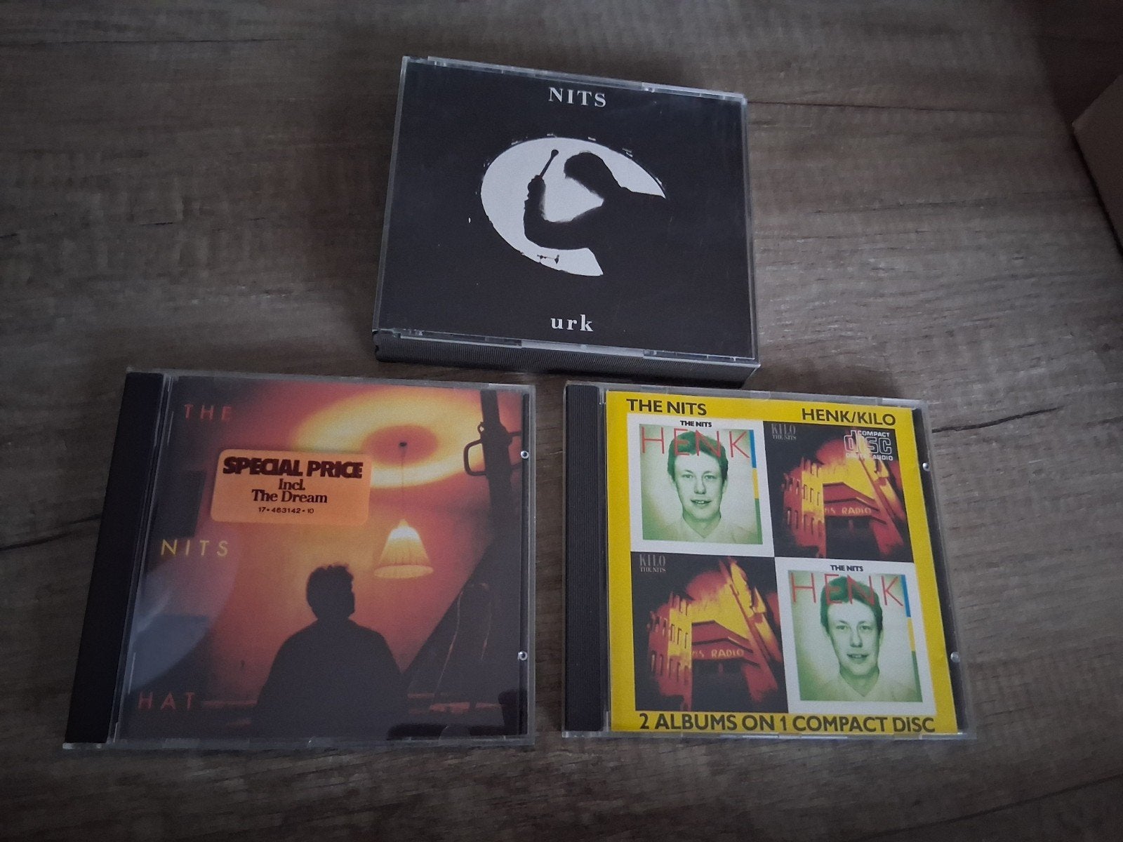 NITS CD's: URK, The Nits/The Hat, Henk/Kilo (3 albums), Cd's en Dvd's, Cd's | Pop, Gebruikt, Pop, Ophalen of Verzenden, Inclusief doosje