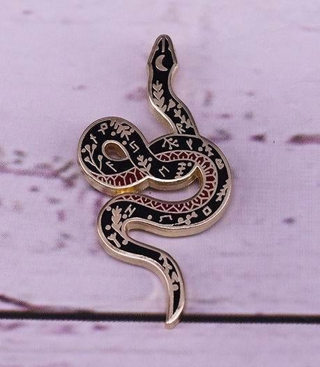 SLANG FLORAL SNAKE Collectors ROCK Enamel Pin Broche, Verzenden, Nieuw, Transport