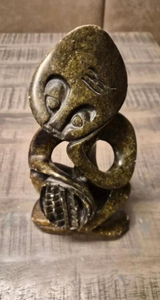 Unieke shona beeld uit Zimbabwe, Antiek en Kunst, Ophalen of Verzenden, Overige materialen, Beeld