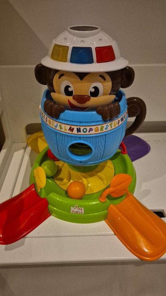 Bright stars aap, Kinderen en Baby's, Speelgoed | Babyspeelgoed, Gebruikt, Overige typen, Met licht, Met geluid, Ophalen