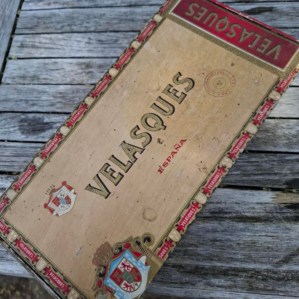 Vintage Velasques España sigarenkistje, Ophalen of Verzenden, Gebruikt