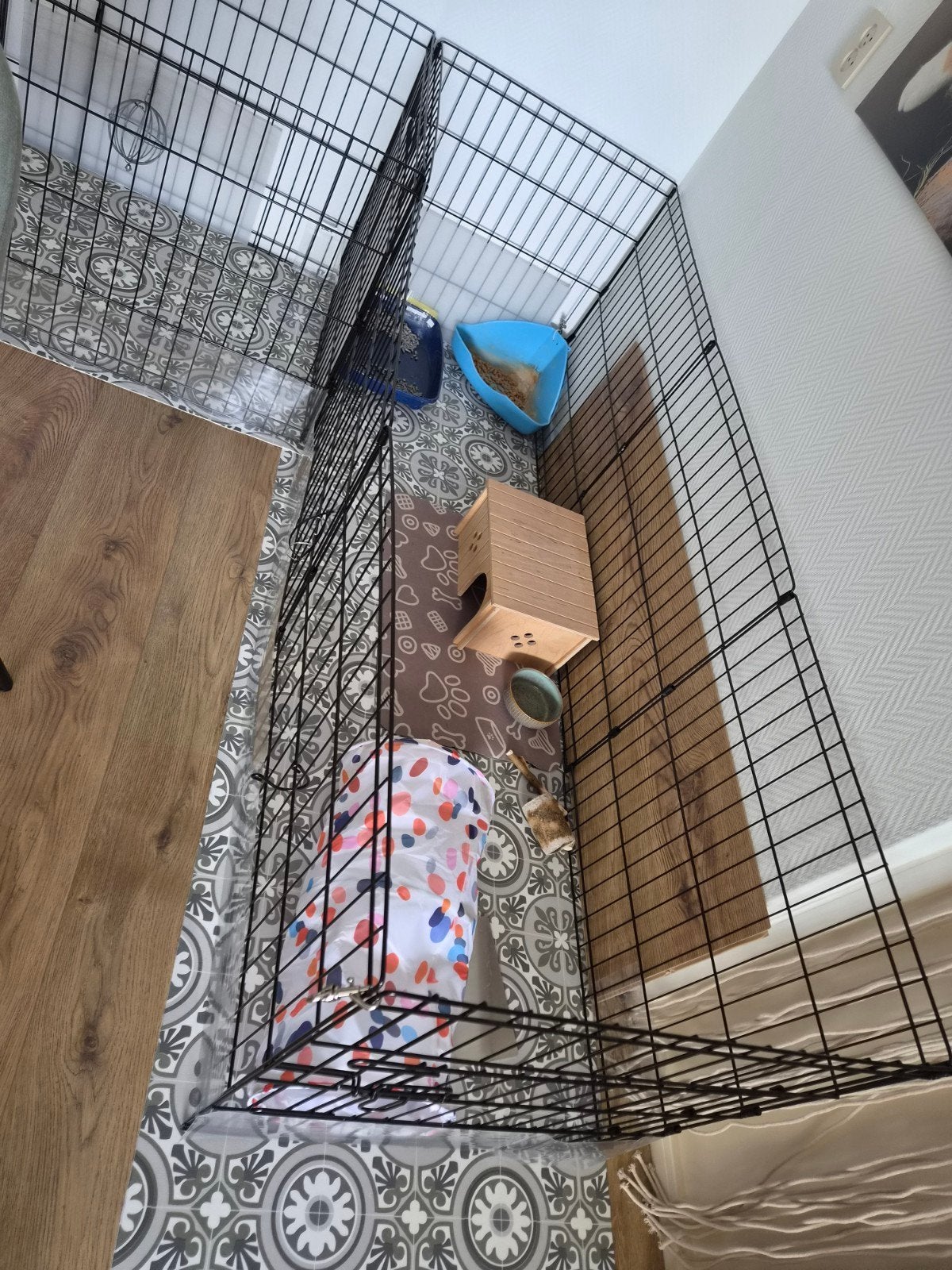 Puppy /konijnen ren, Dieren en Toebehoren, Hondenbenches, Ophalen, Zo goed als nieuw
