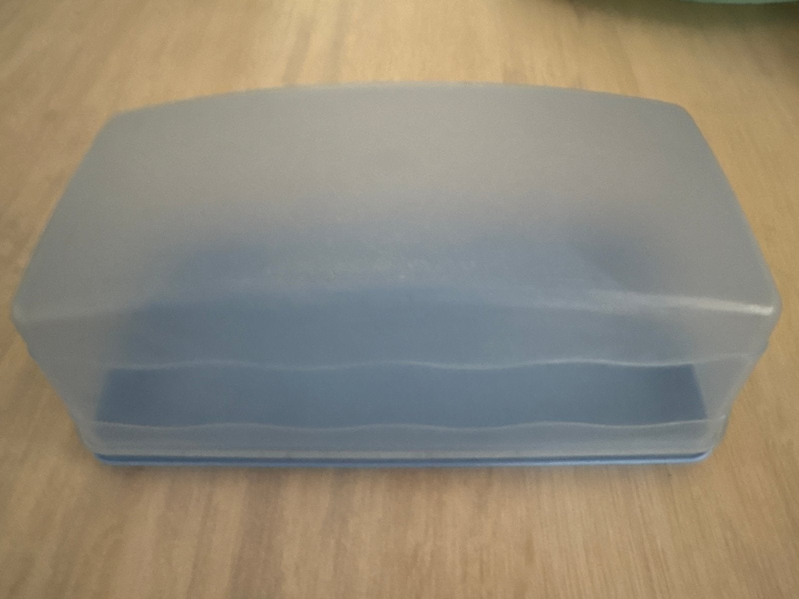 Tupperware bewaardoos voor cake en ontbijtkoek, Bewaardoos, Blauw, Ophalen of Verzenden, Zo goed als nieuw