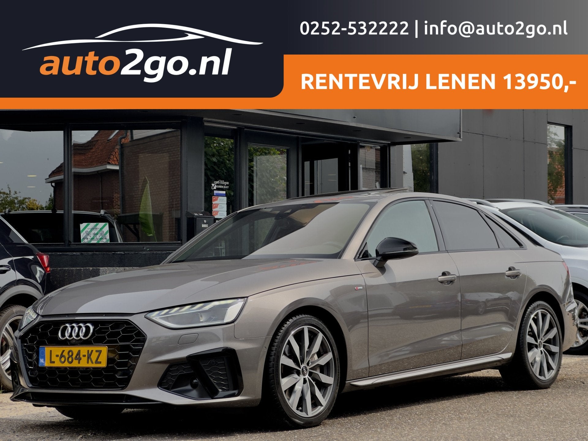 Audi A4 Limousine 40 TFSI AUT7 3X S-LINE COMPETITION PANODAK, Auto's, Dealer onderhouden, Gebruikt, Euro 6, 4 cilinders