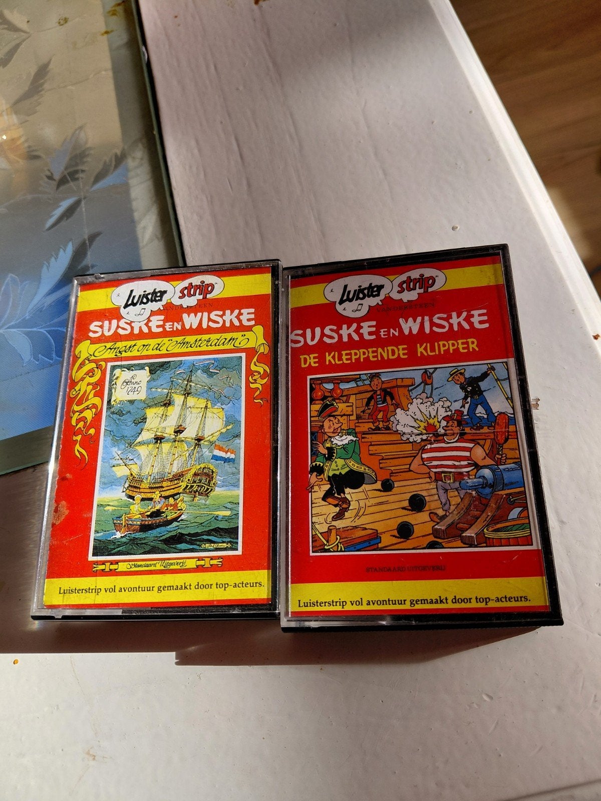 Suske en Wiske De Kleppende Klipper & Angst op de Amsterdam, Gebruikt, Kinderen en Jeugd, 1 bandje, Ophalen of Verzenden