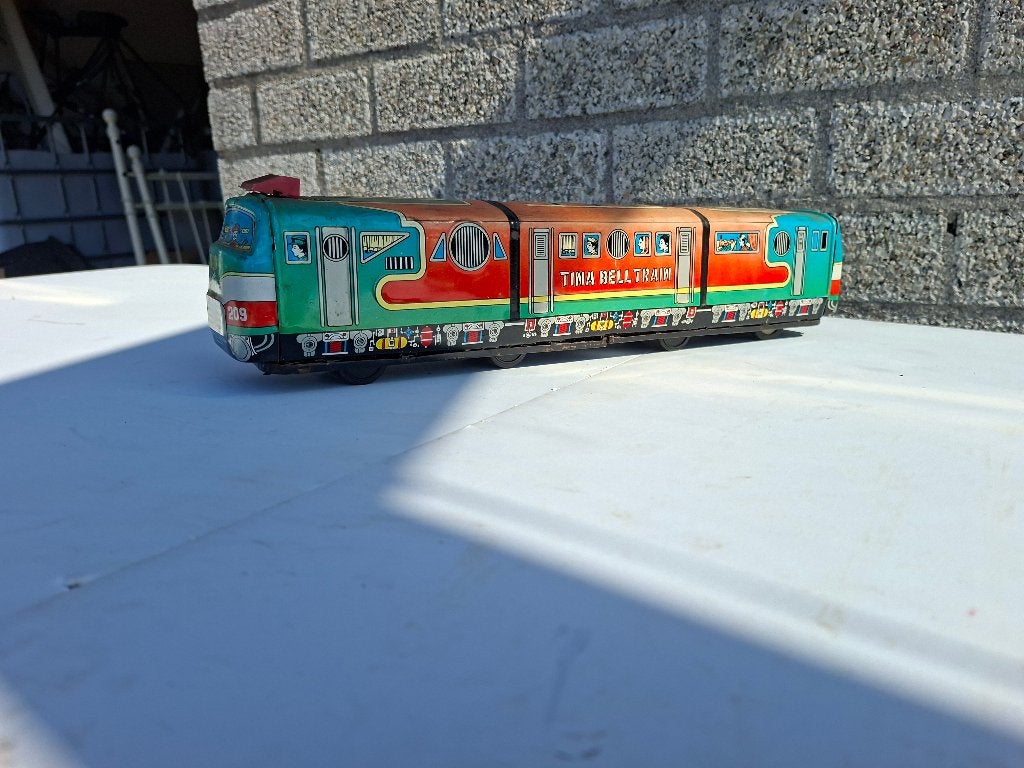 schitterende vintage antieke grote blikke tina bell tram, Verzamelen, Ophalen of Verzenden, Zo goed als nieuw