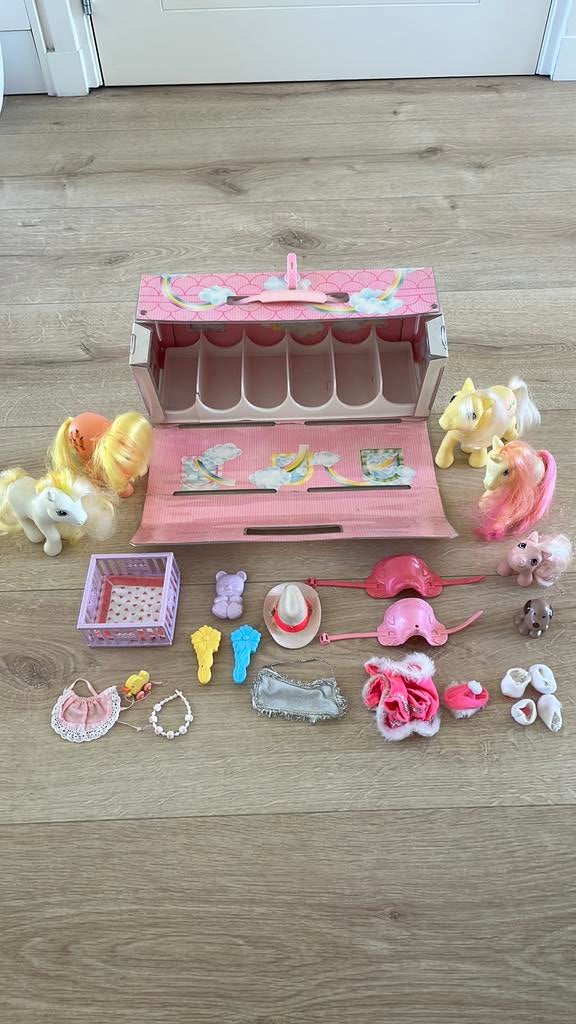 Retro set van My Little Pony, Ophalen of Verzenden, Gebruikt