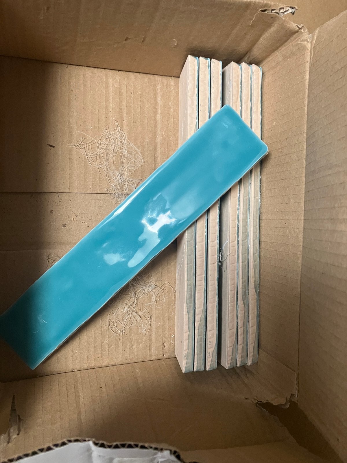 Turquoise tegeltjes, Ophalen, Nieuw, Minder dan 20 cm, 20 tot 40 cm