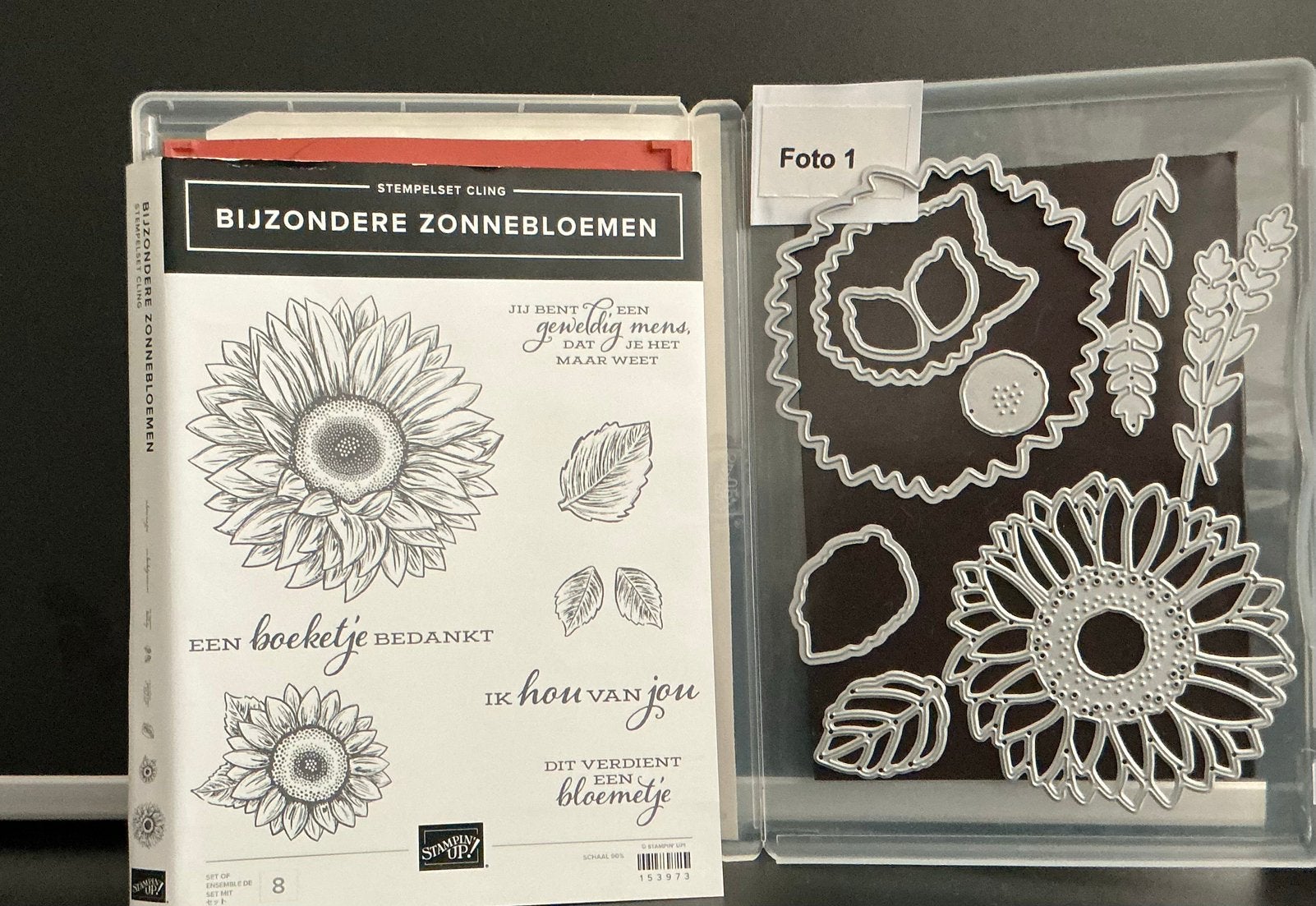 Stampin’Up! Bundel, stempels met dies Bloemen, Hobby en Vrije tijd, Stempelen, Verzenden, Zo goed als nieuw, Clearstamp