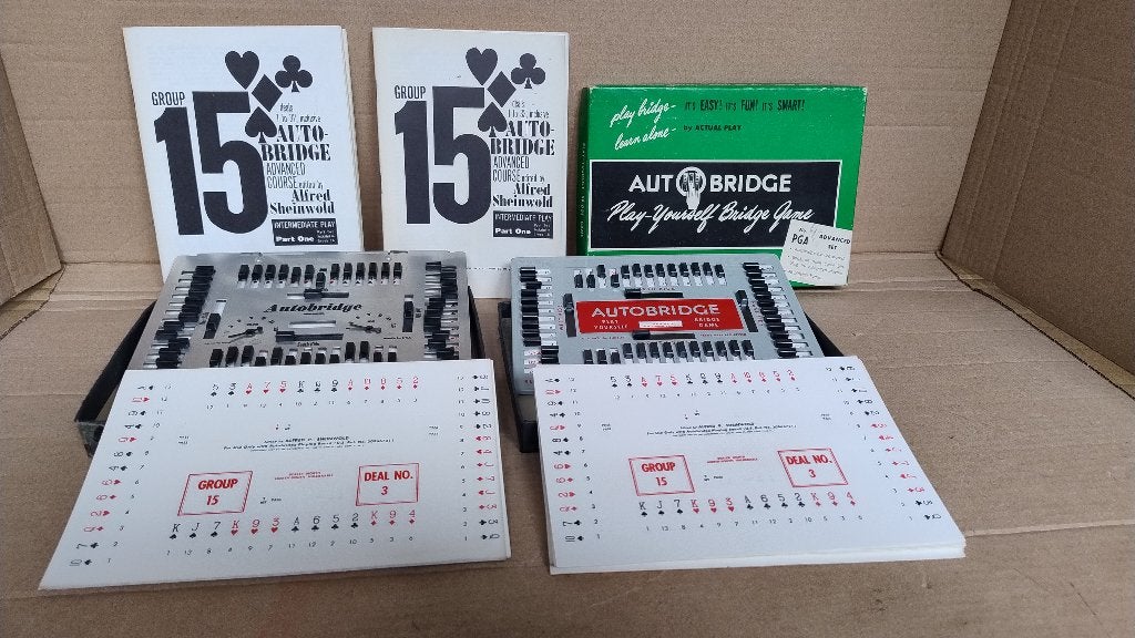 2 vintage AutoBridge spellen in originele doos 1950, Antiek en Kunst, Antiek | Speelgoed, Ophalen of Verzenden