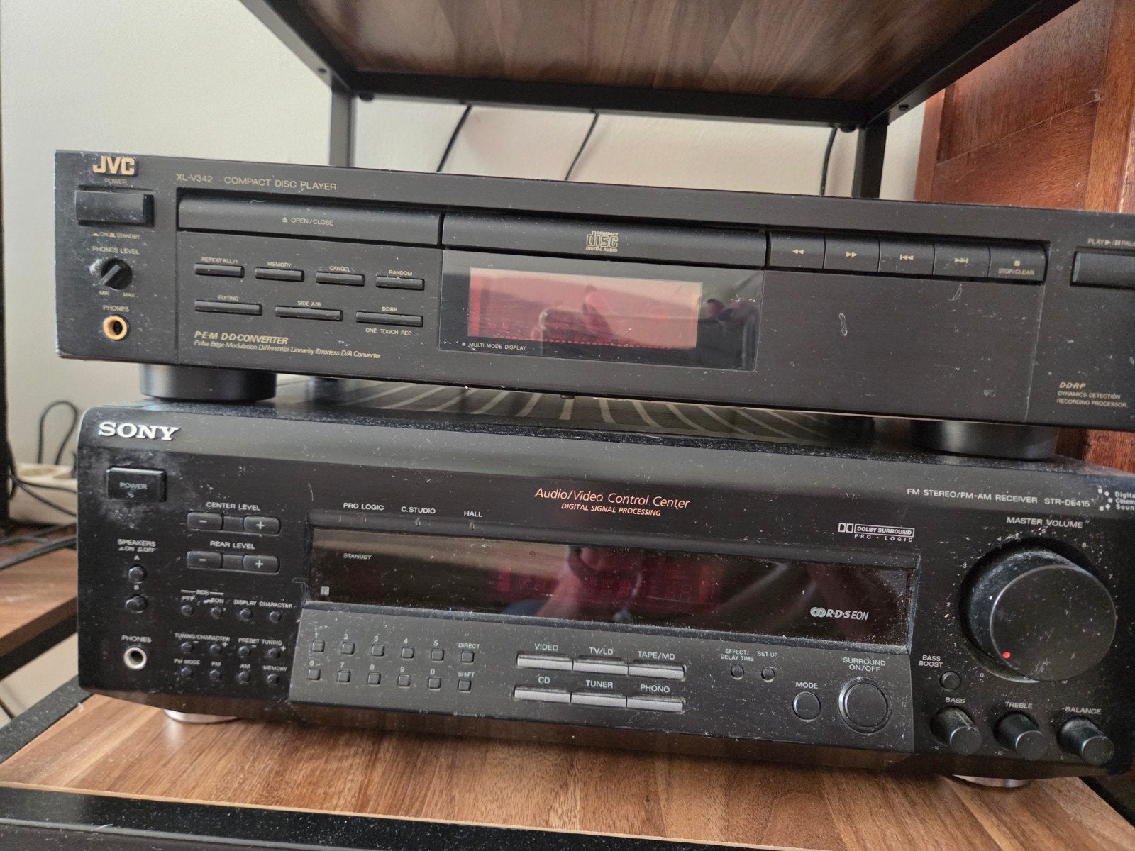 mooie set: receiver versterker, cd speler en 2 speakers, Ophalen, Speakers, Sony