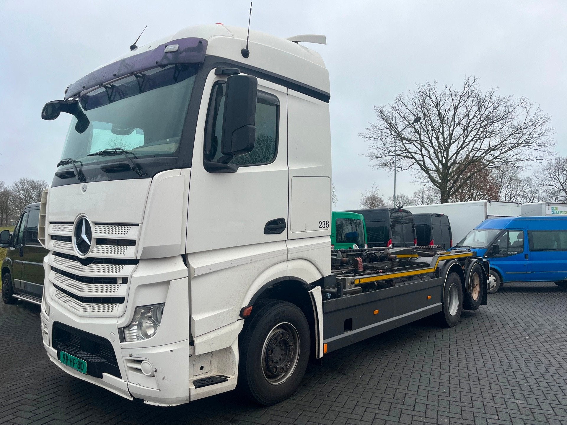 Mercedes-Benz ACTROS 2545 6x2 2545 Containeropbouw 6x2 2013, Auto's, Vrachtwagens, Automaat, Wit, Bedrijf, Diesel