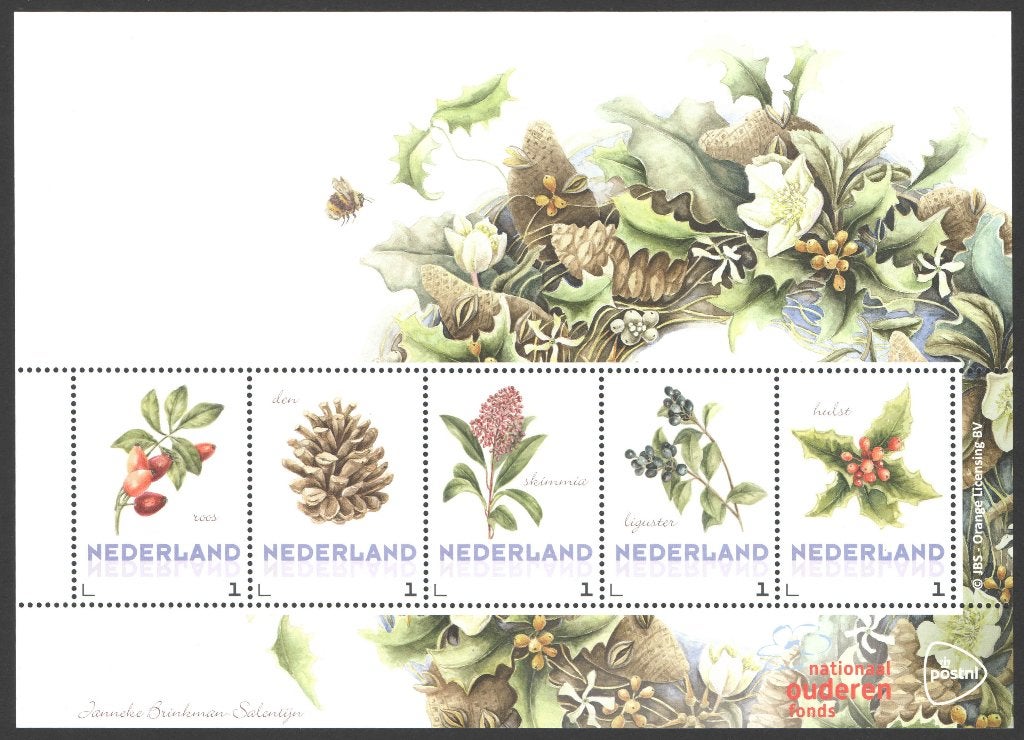 Postzegels Tekeningen Janneke Brinkman: Planten (8), Ophalen of Verzenden, Na 1940, Postfris