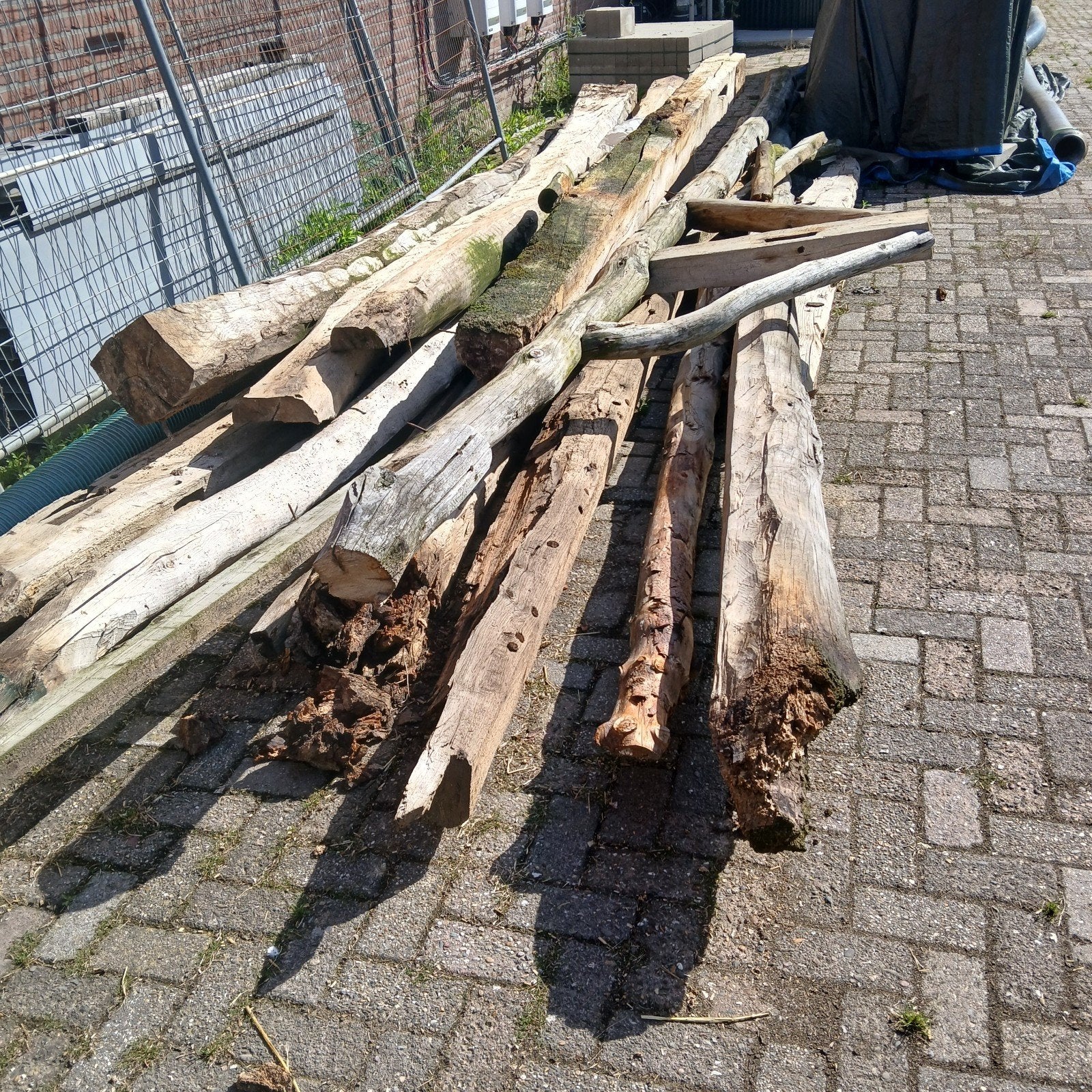 Oude houten balken, Ophalen, Gebruikt, Balk, Overige houtsoorten
