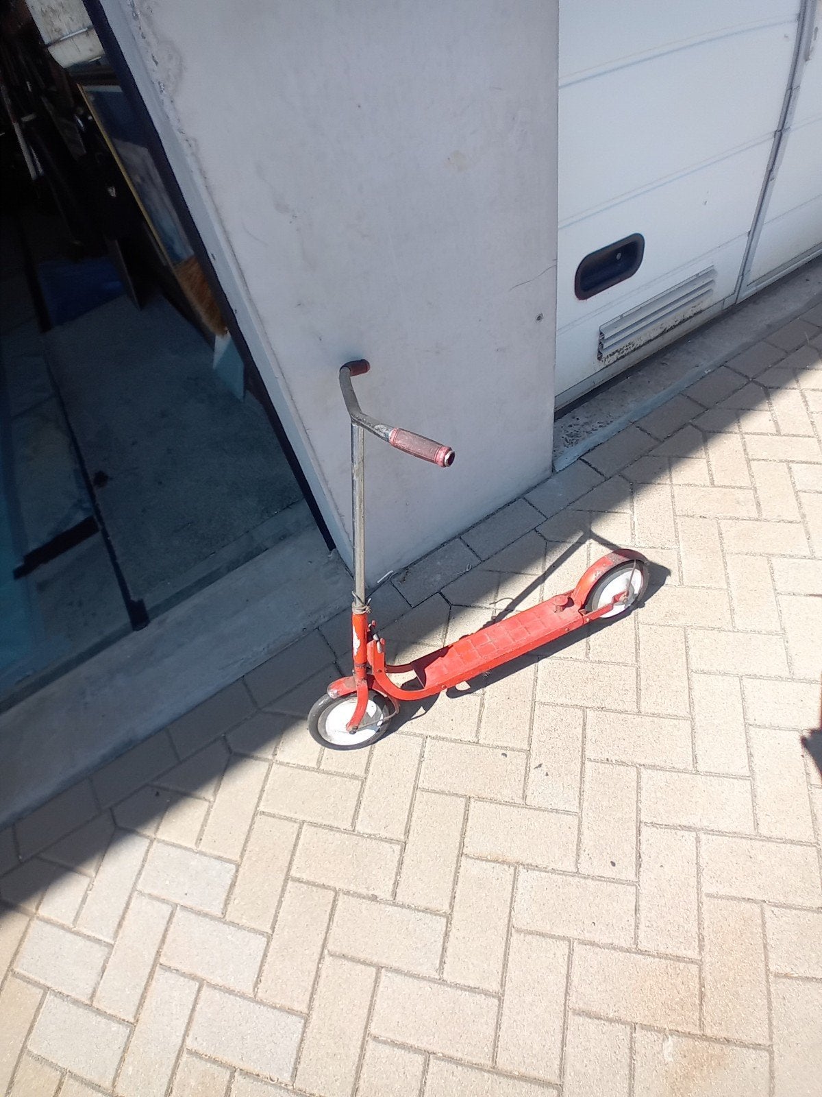 Vintage rode step - Gebruikt, Fietsen en Brommers, Steps, Ophalen of Verzenden