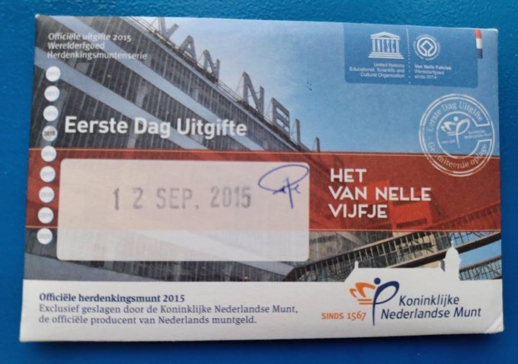 Eerste Dag Uitgifte Het Van Nelle Vijfje - 2015, Postzegels en Munten, Munten | Nederland, Verzenden, Koningin Beatrix, Euro's